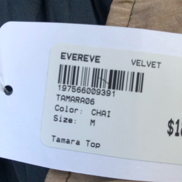 Velvet By Graham and Spencer Flutter Sleeve Colorful Top Size M - Picture 13 of 15